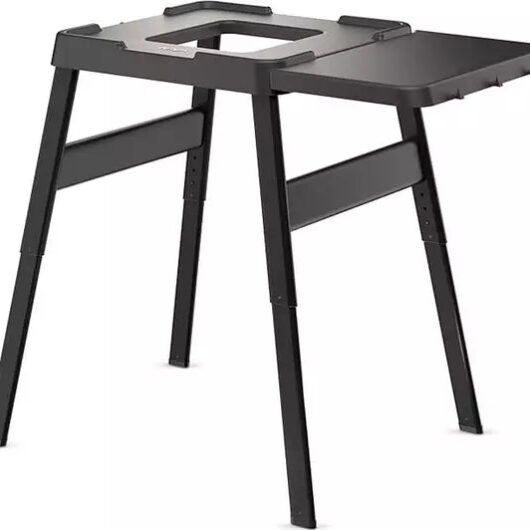 Ninja Woodfire Universal Adjustable Stand and Side Table Black 4718J800EUUK