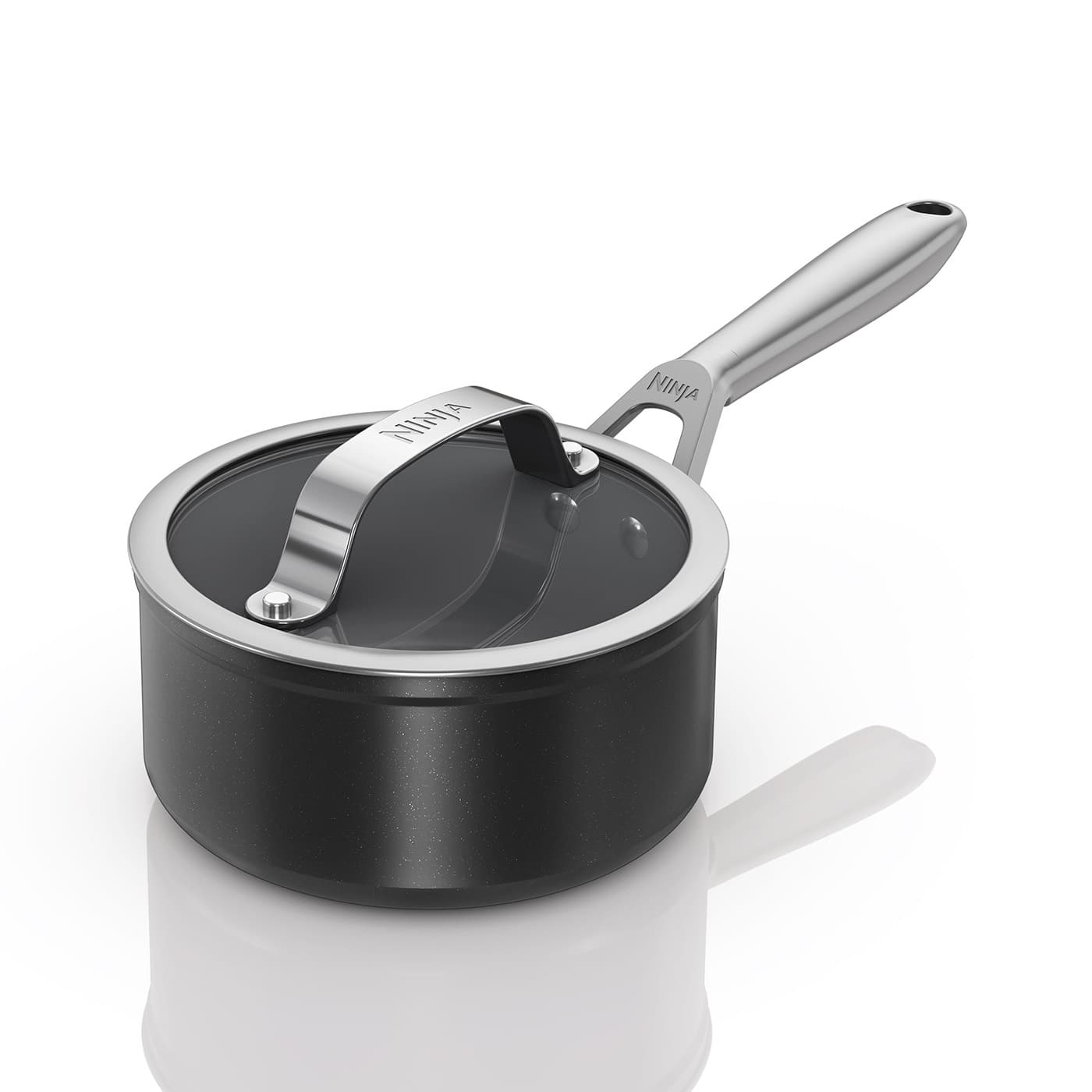 Ninja ZEROSTICK Ceramic Pro 16 cm Saucepan - Black CW30216UK