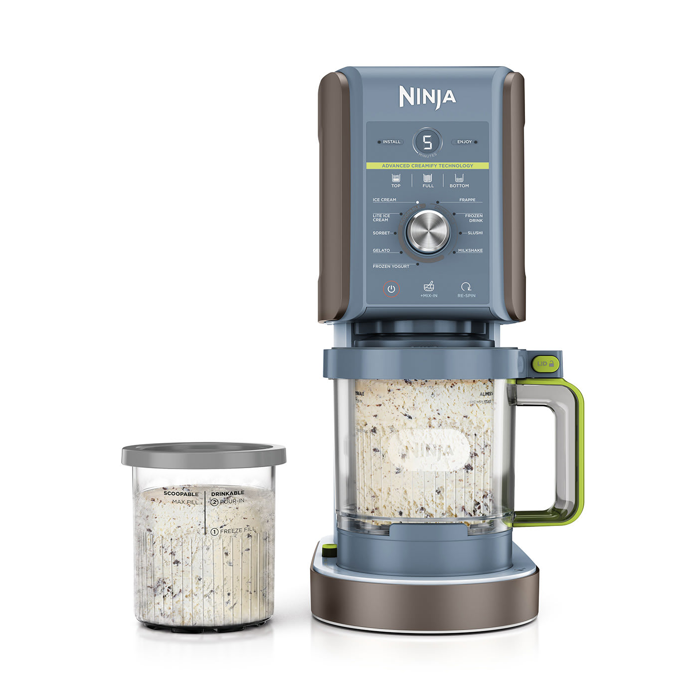 Ninja CREAMi Deluxe Ice Cream & Frozen Drink Maker NC501UKND