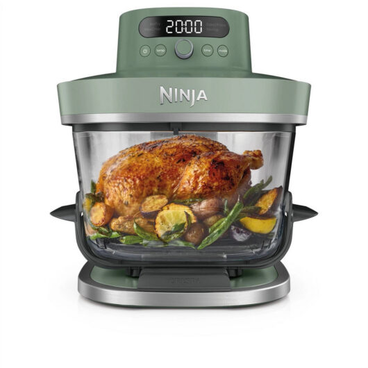 Ninja AS090UKGN CRISPi PRO 5-in-1 XL Glass Air Fryer Green