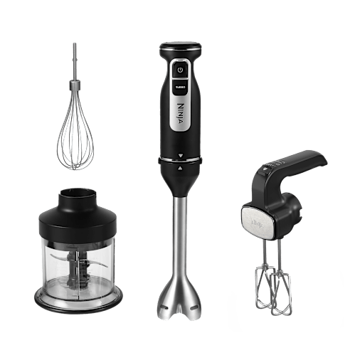Ninja Foodi 3-in-1 Hand Blender, Mixer & Chopper in Black | CI100UK | by SharkNinja