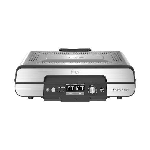 Ninja Sizzle Pro XL Grill & Flat Plate in Silver/Black | GX101UK | by SharkNinja